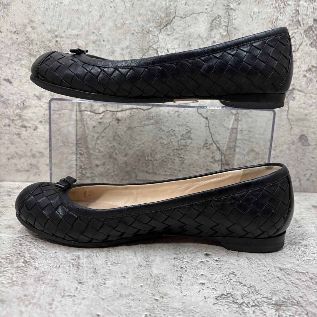 BOTTEGA VENETA イントレチャート フラットパンプス 36 1/2