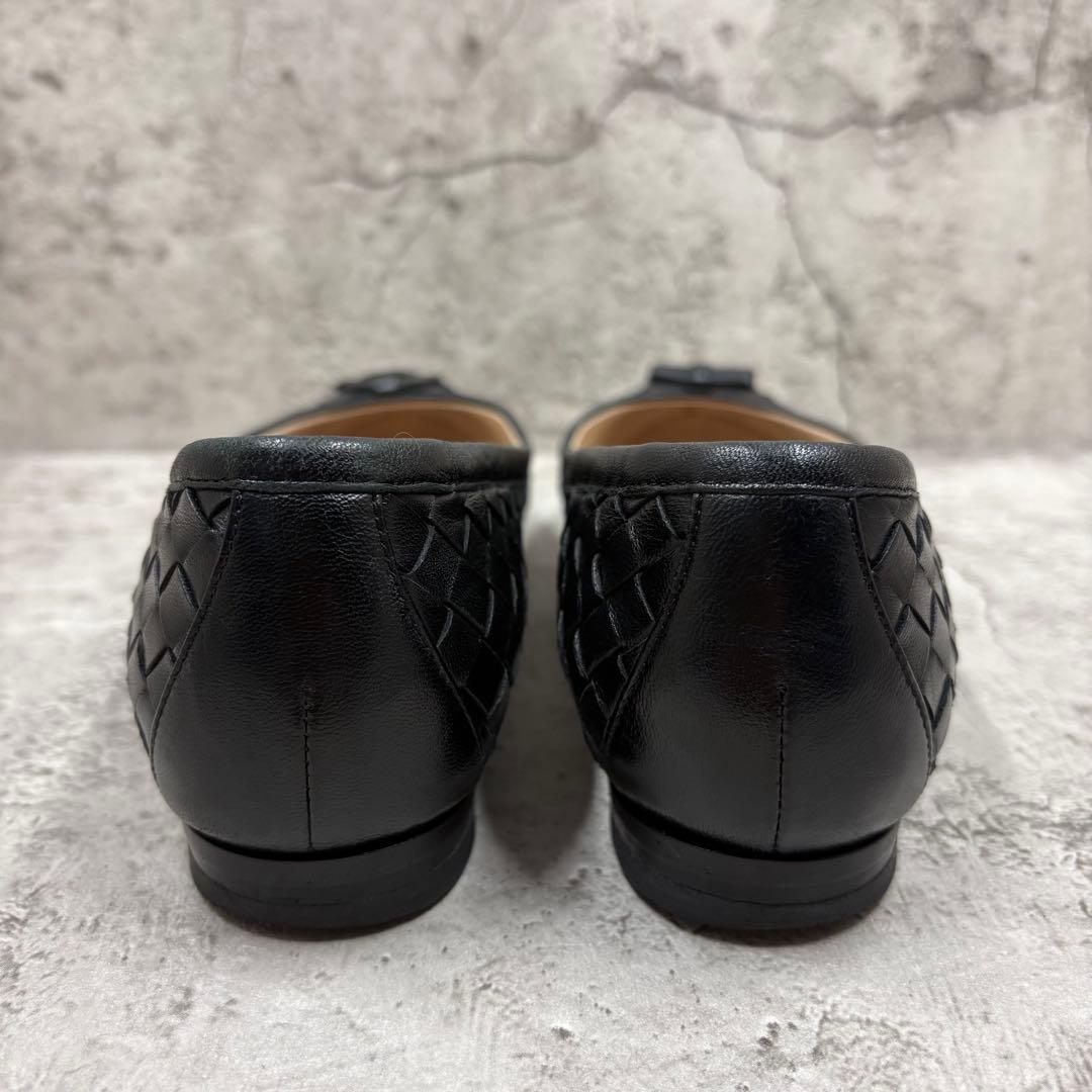 BOTTEGA VENETA イントレチャート フラットパンプス 36 1/2