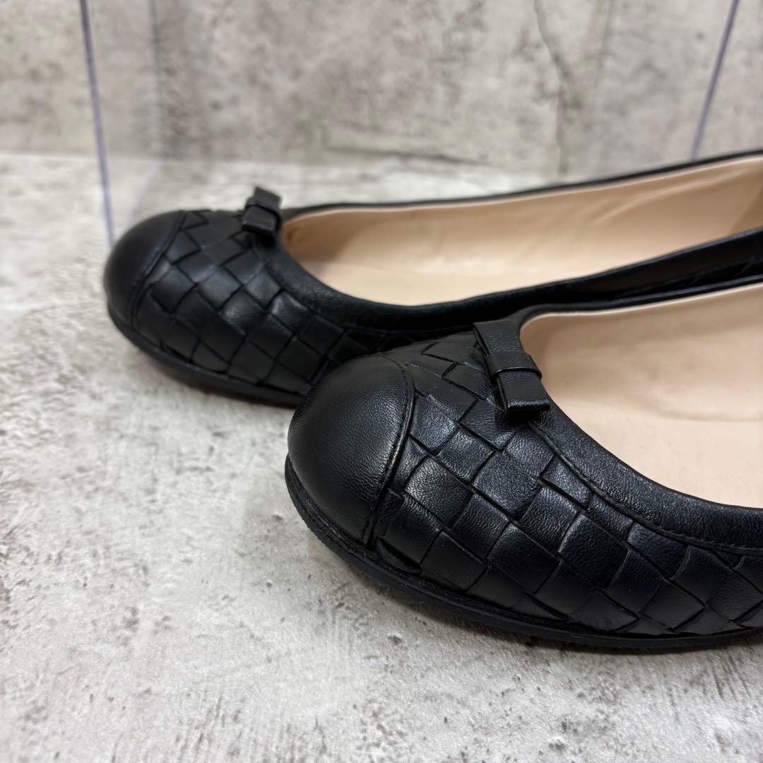 BOTTEGA VENETA イントレチャート フラットパンプス 36 1/2
