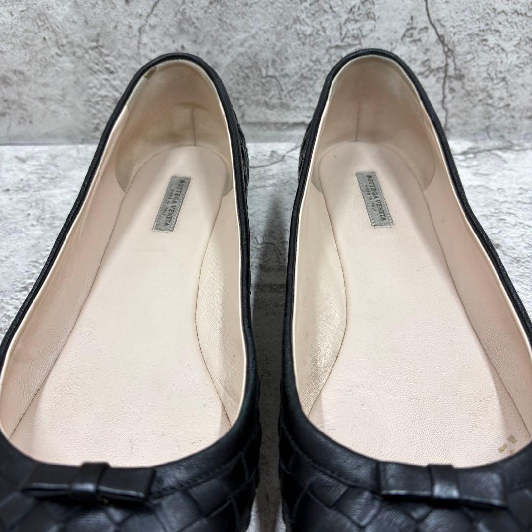 BOTTEGA VENETA イントレチャート フラットパンプス 36 1/2
