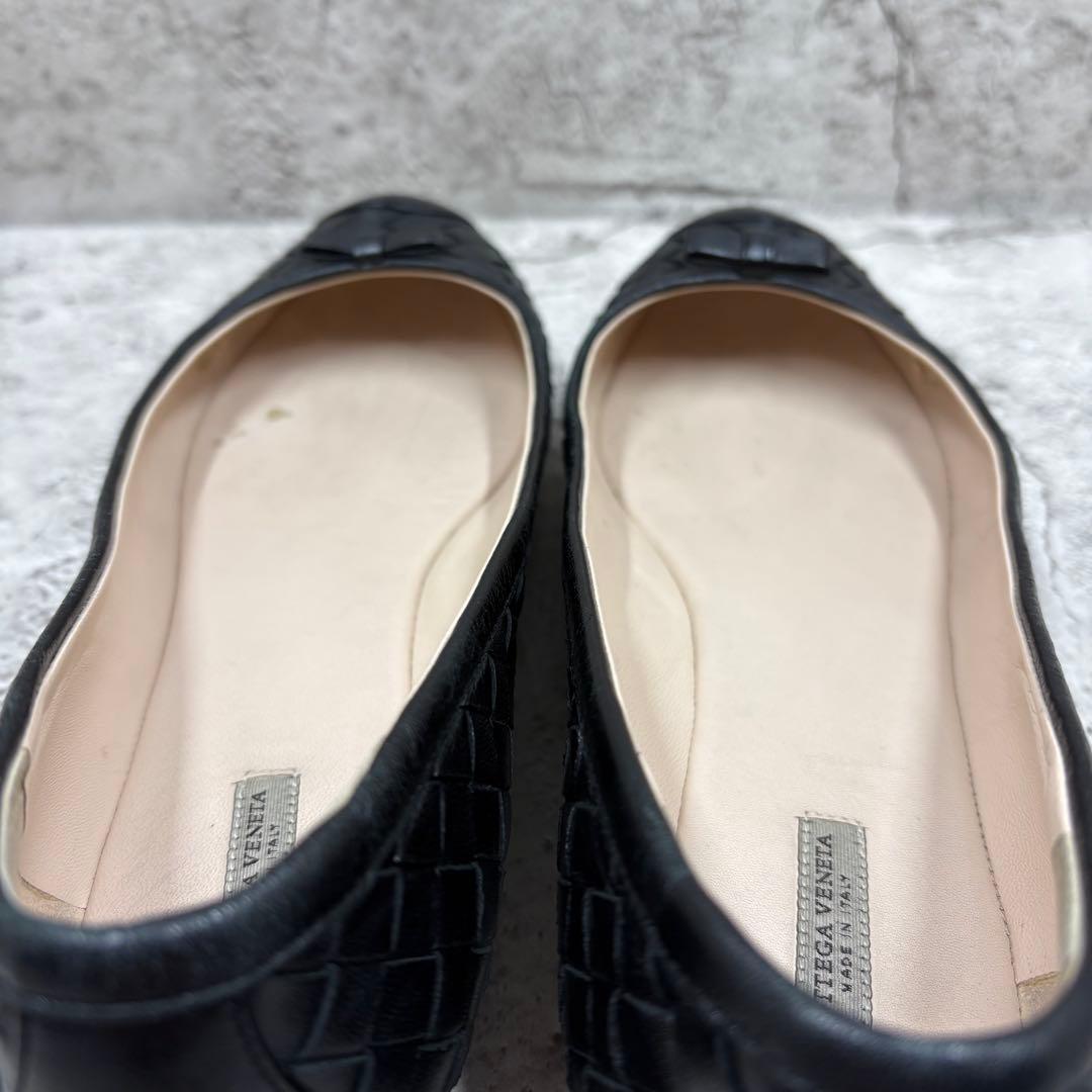 BOTTEGA VENETA イントレチャート フラットパンプス 36 1/2