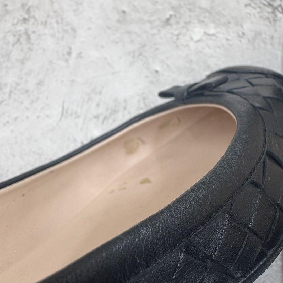 BOTTEGA VENETA イントレチャート フラットパンプス 36 1/2