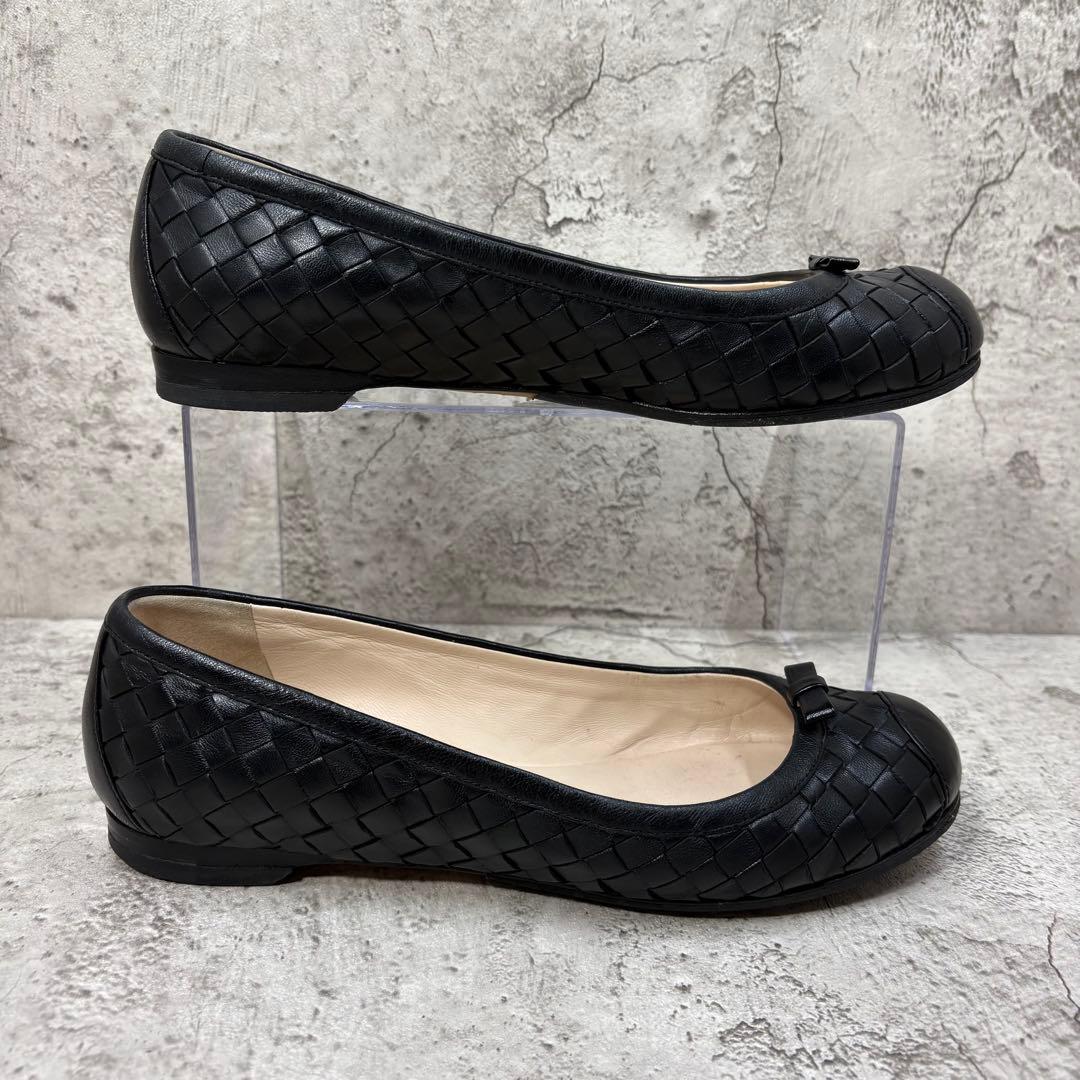 BOTTEGA VENETA イントレチャート フラットパンプス 36 1/2
