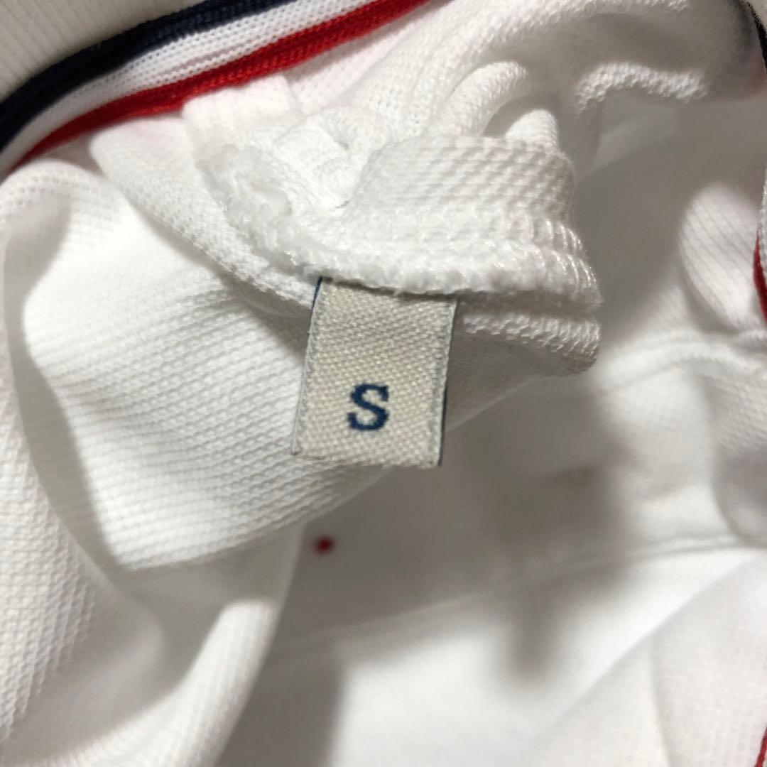 極美品　モンクレール　シンプル　ポロシャツ　ホワイト　S国内正規品 4S309