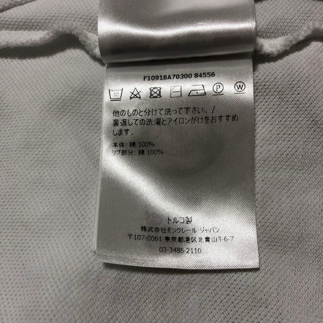 極美品　モンクレール　シンプル　ポロシャツ　ホワイト　S国内正規品 4S309