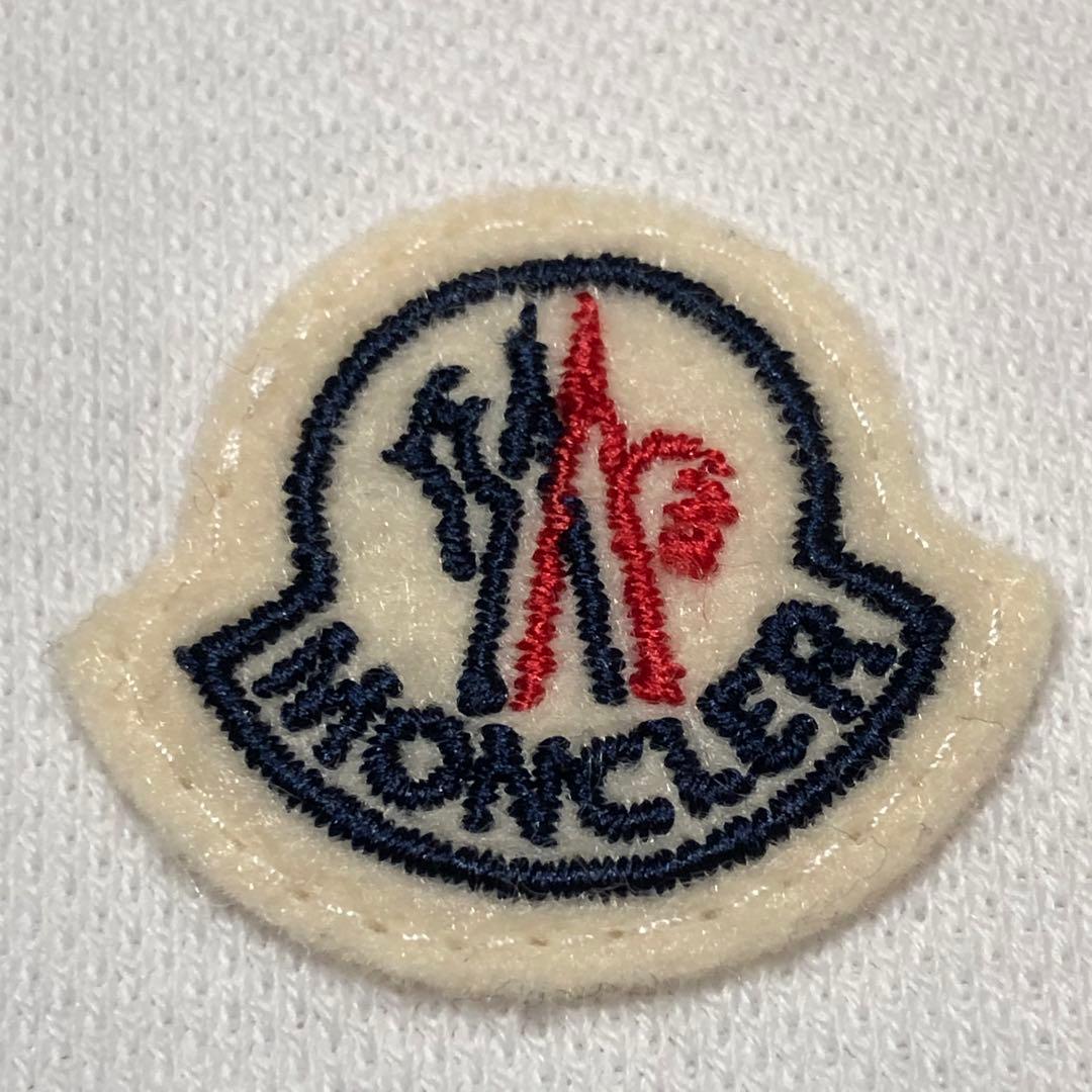 極美品　モンクレール　シンプル　ポロシャツ　ホワイト　S国内正規品 4S309