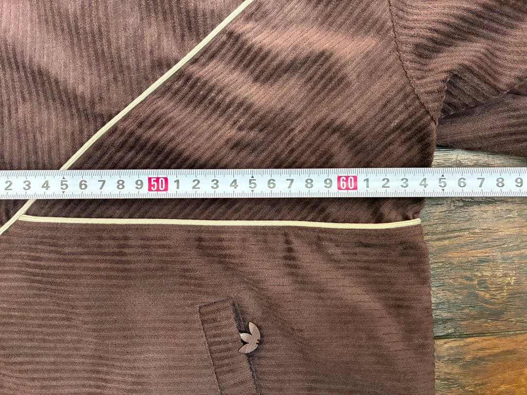 adidas コーデュロイブラウン ジャージセット 2XL