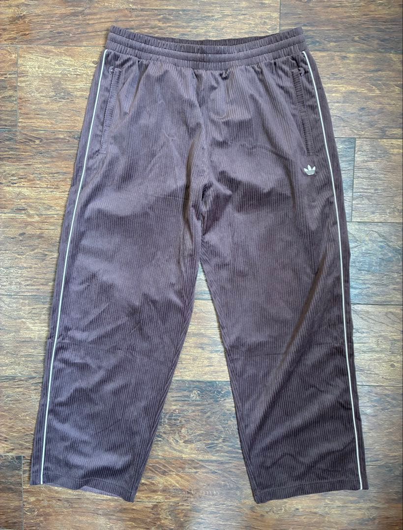 adidas コーデュロイブラウン ジャージセット 2XL