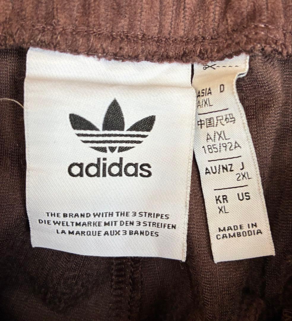 adidas コーデュロイブラウン ジャージセット 2XL