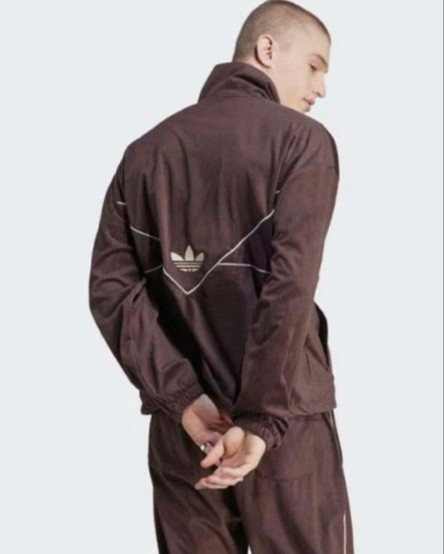 adidas コーデュロイブラウン ジャージセット 2XL