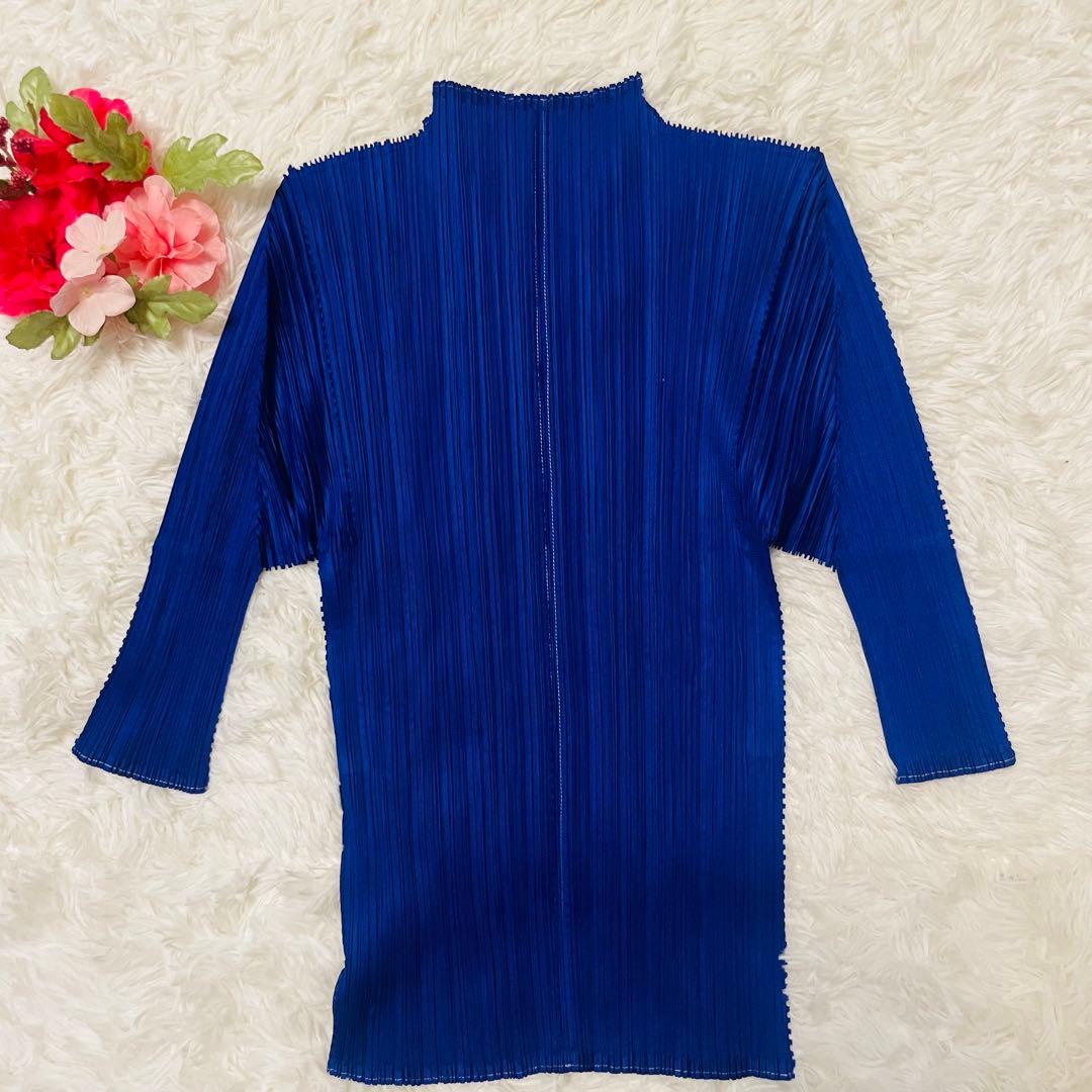 【美品】Lサイズ　イッセイミヤケ プリーツプリーズ パープル系 カットソー