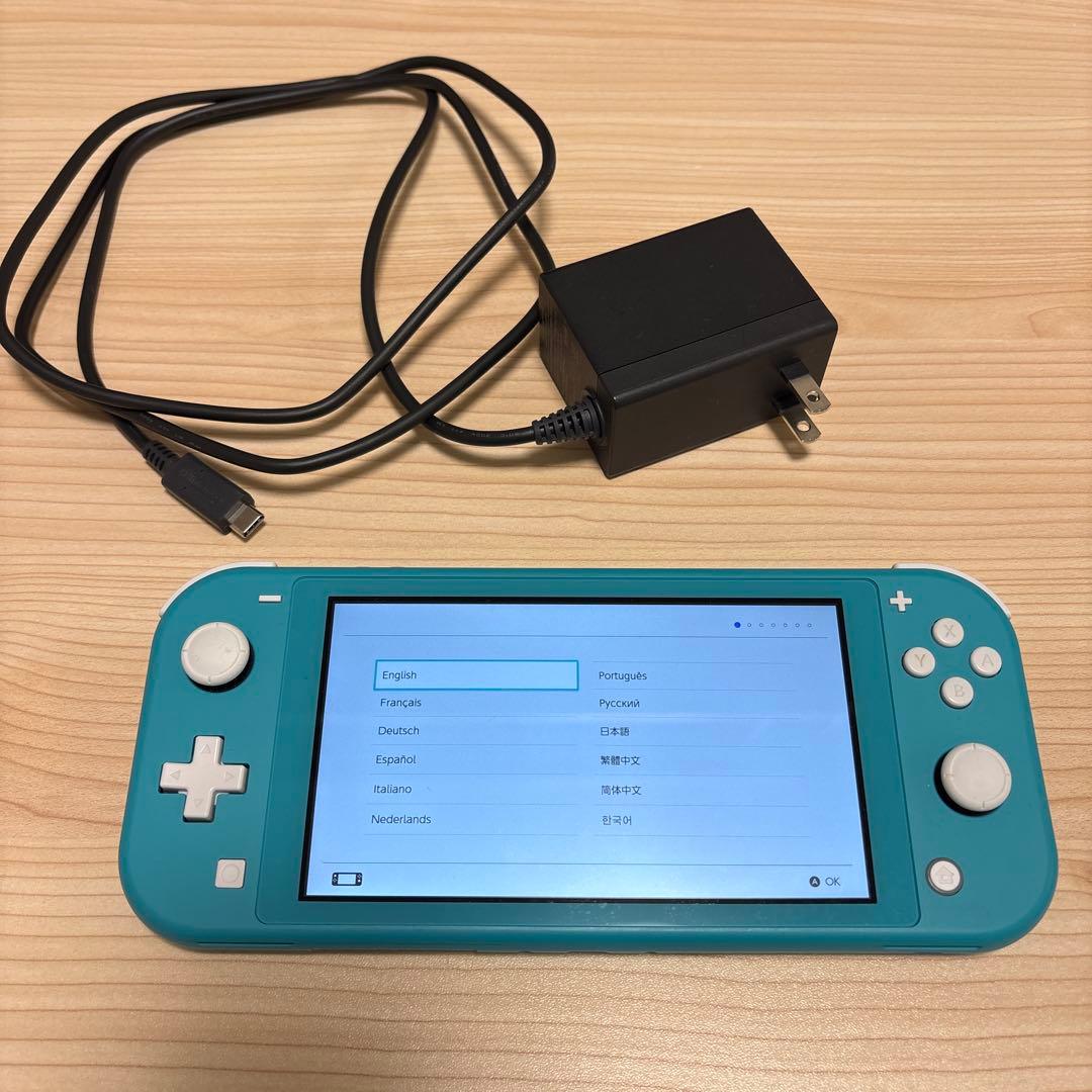 【動作確認済】Nintendo Switch Liteターコイズ 本体＋充電器