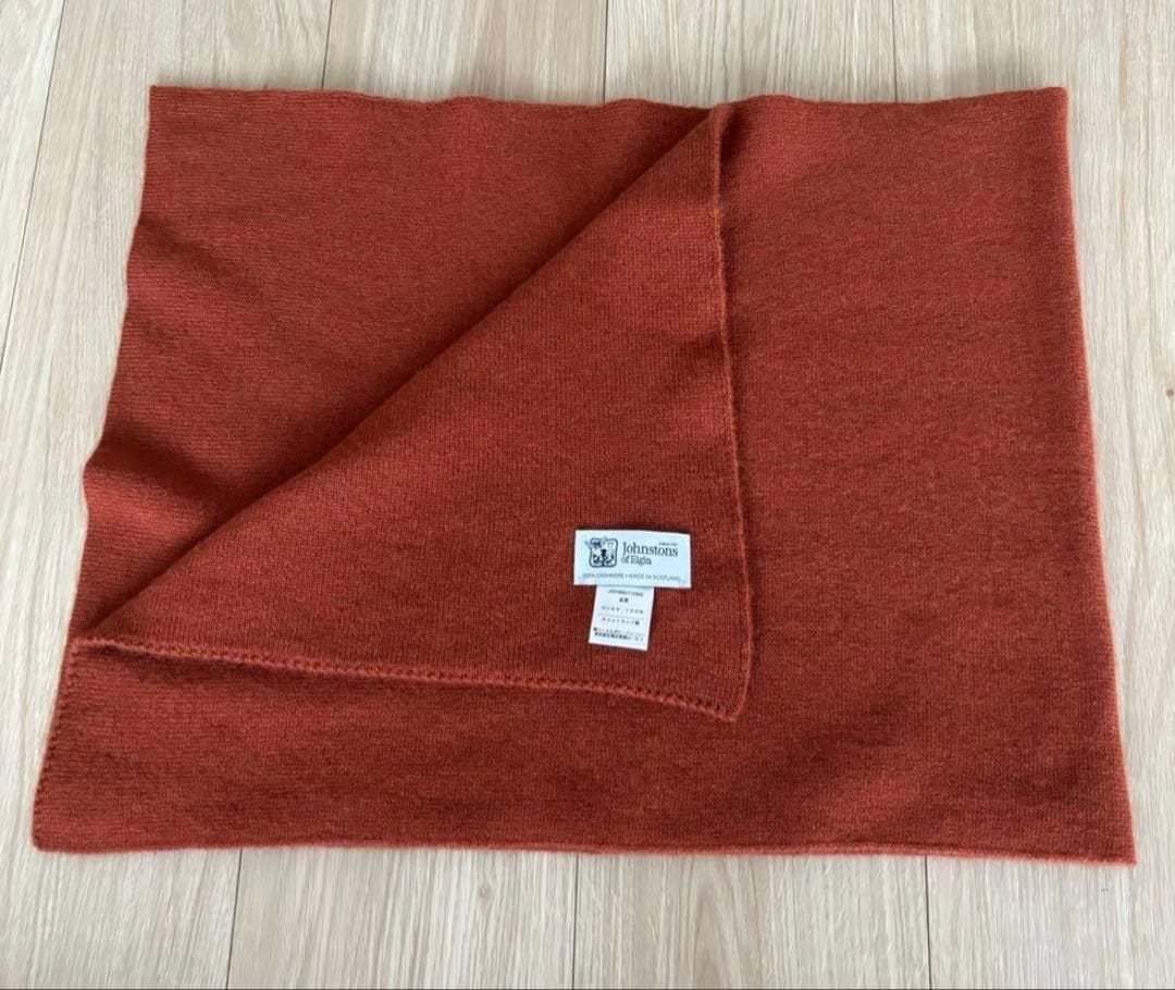 Johnstons of Elgin カシミヤショートマフラー