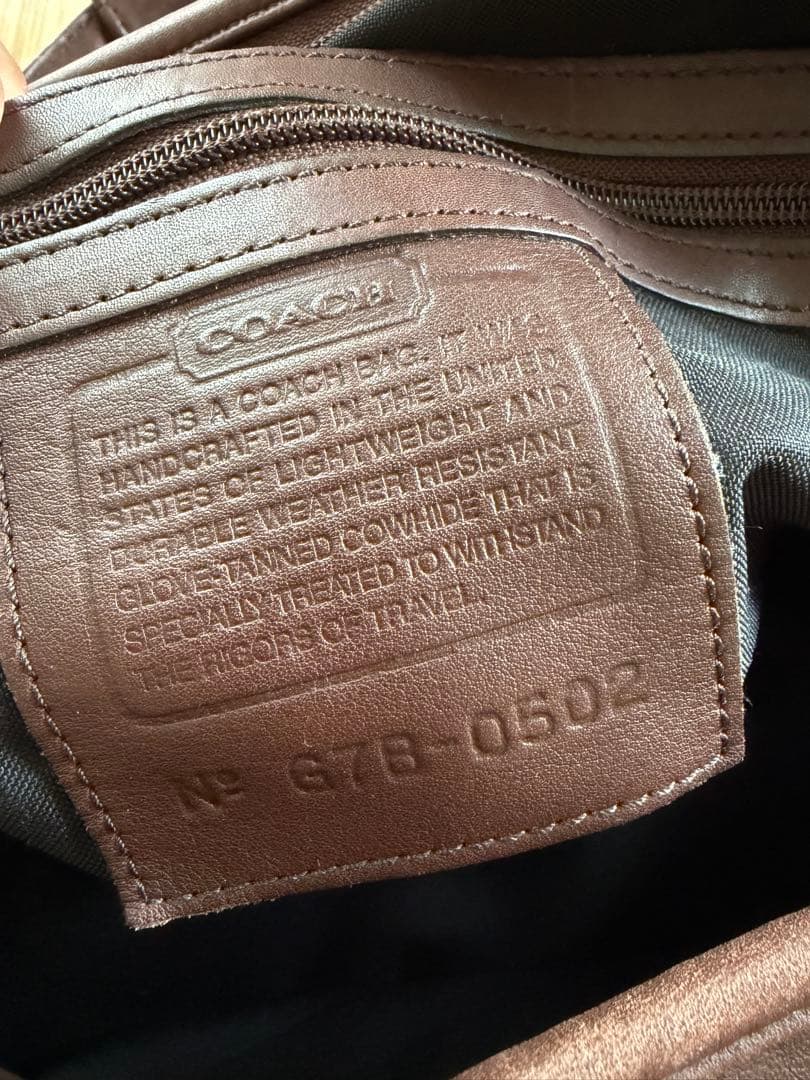 オールドコーチ ボストンバッグ 2way オールレザー ブラウン 大容量