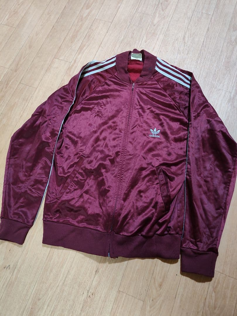 アディダス ATP バーガンディ ワインレッド 80sビンテージ Lサイズ