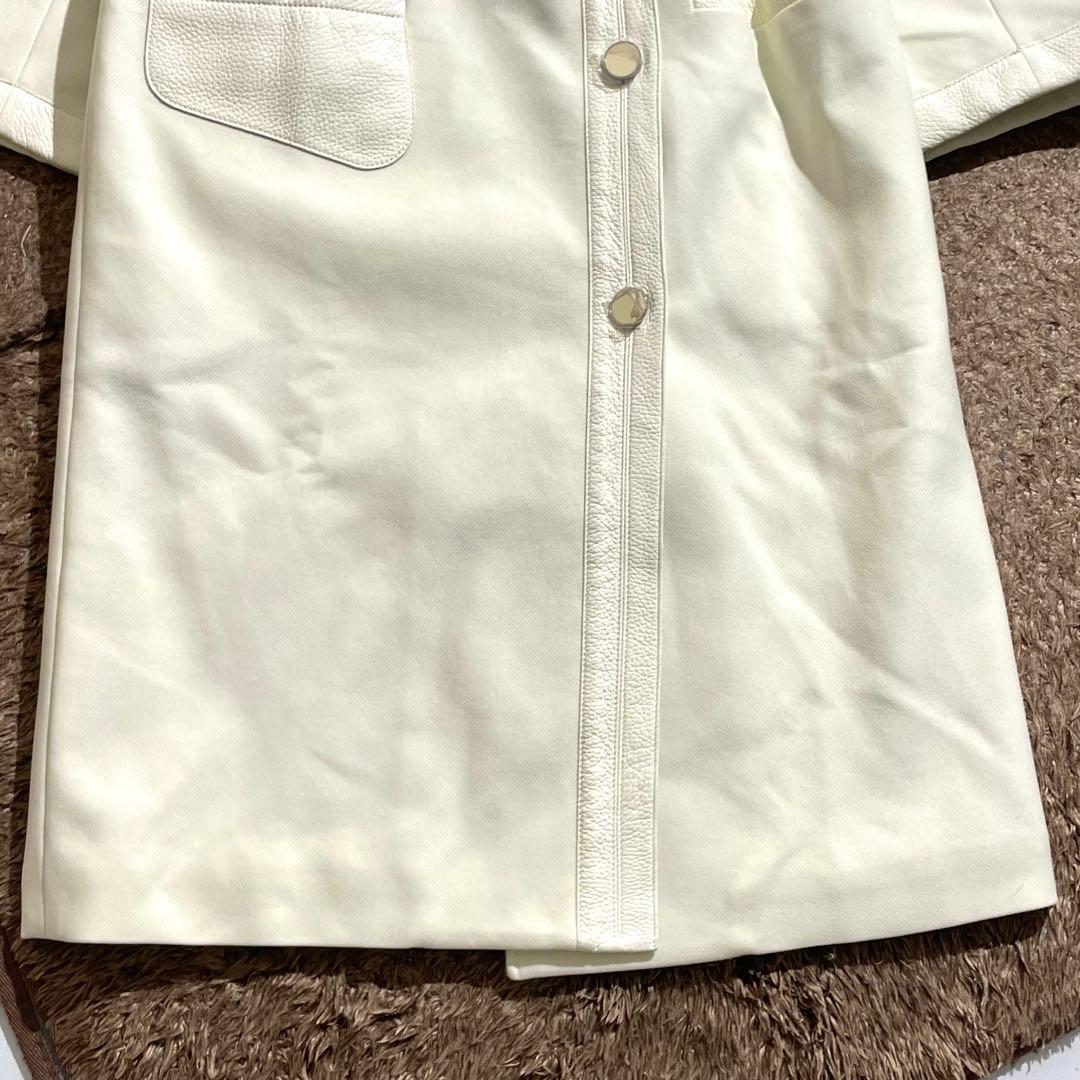 現行 タグ付き✨ エルメス HERMES トレンチコート ディアスキン カシミヤ