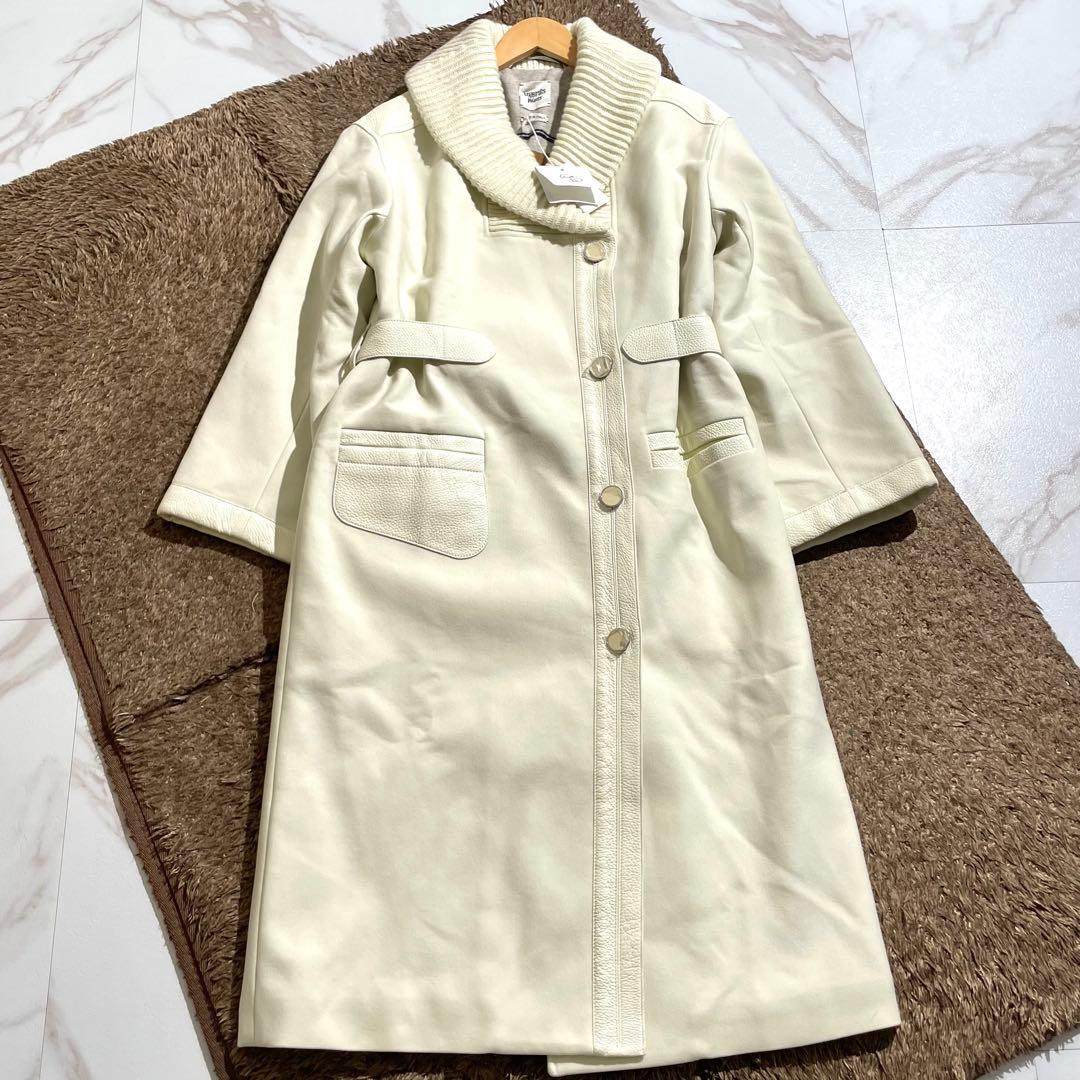 現行 タグ付き✨ エルメス HERMES トレンチコート ディアスキン カシミヤ