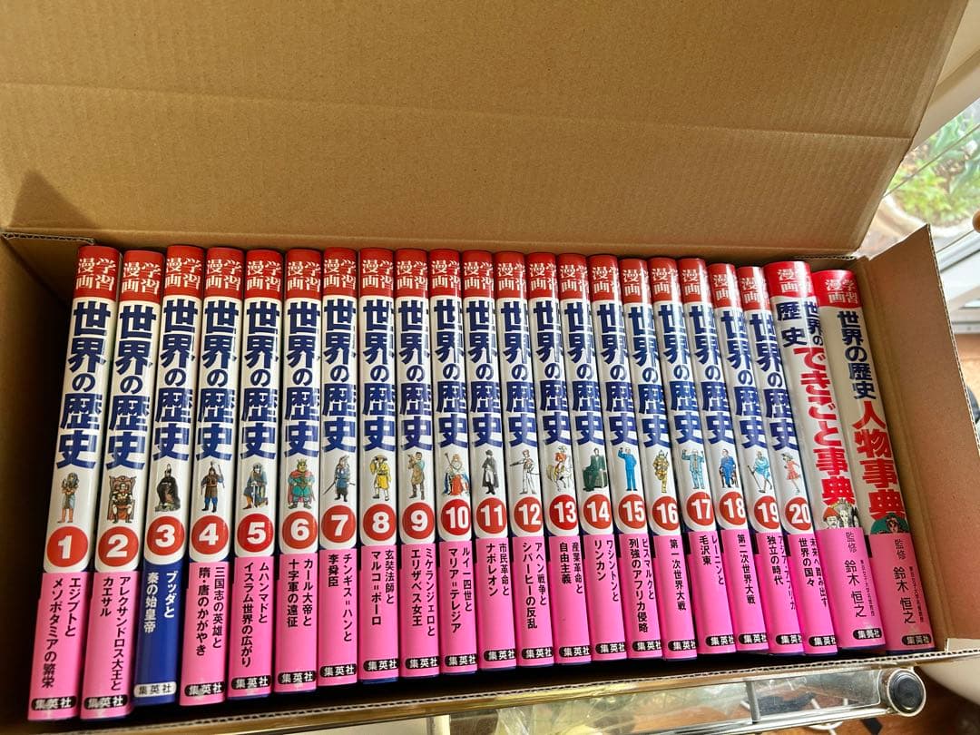 学習漫画 世界の歴史 全22巻セット（全面新版）集英社版｜中学生・高校生向け