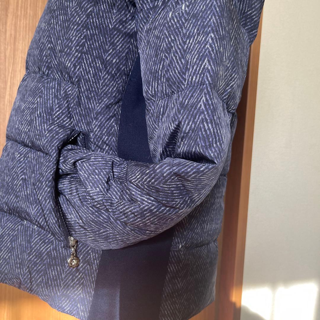 ダンスウィズドラゴン　ダウンジャケット レディース　ネイビー D刺繍