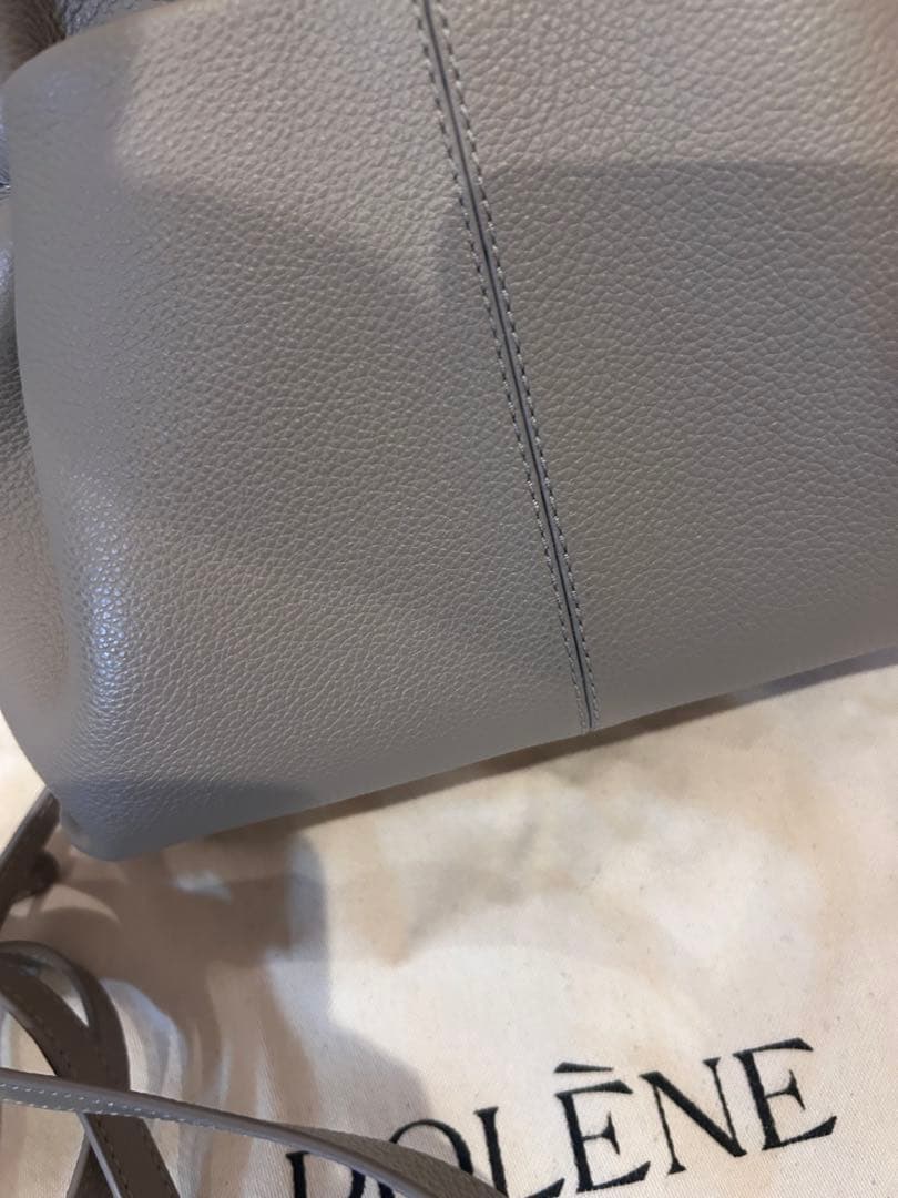 POLÈNE グレー ショルダーバッグ