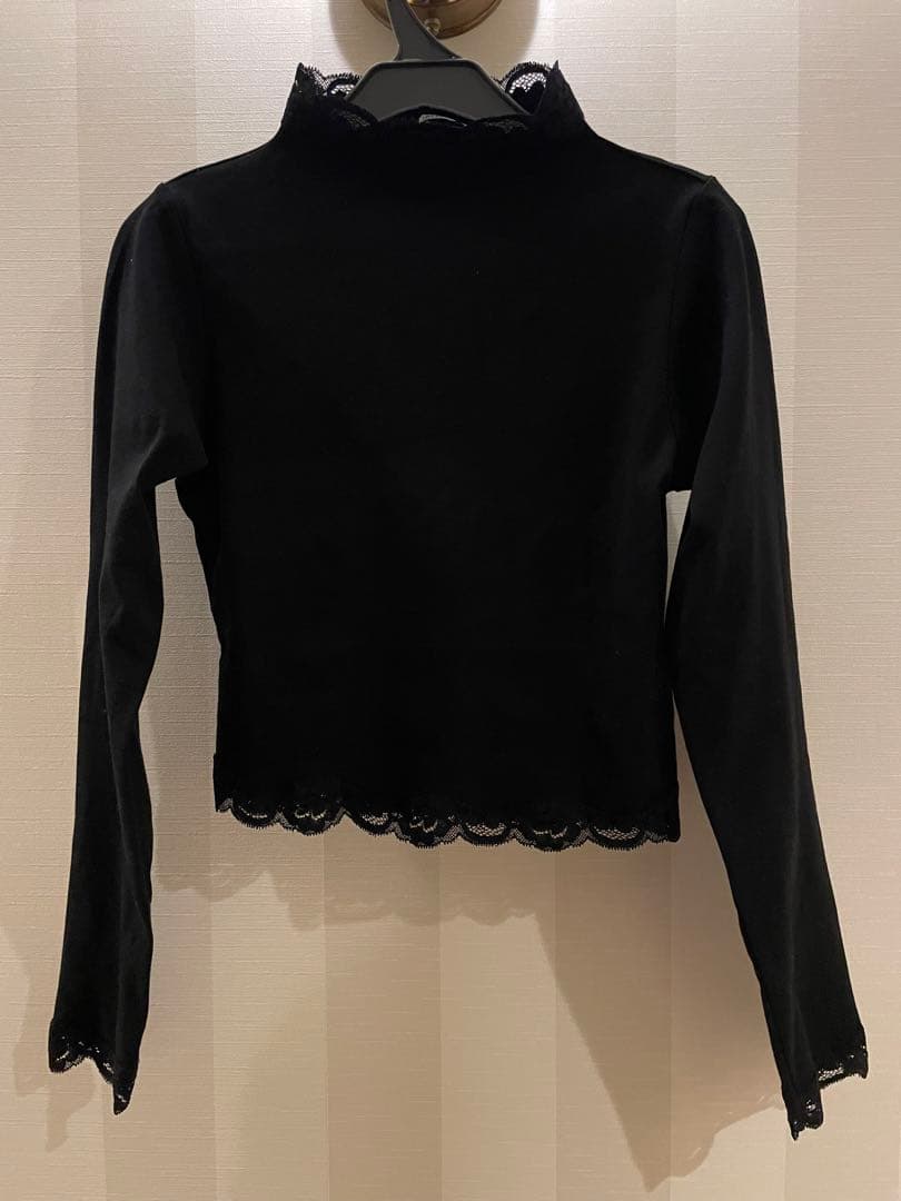 EDIT.FOR LULU 《追加》レーストリムハイネックトップ