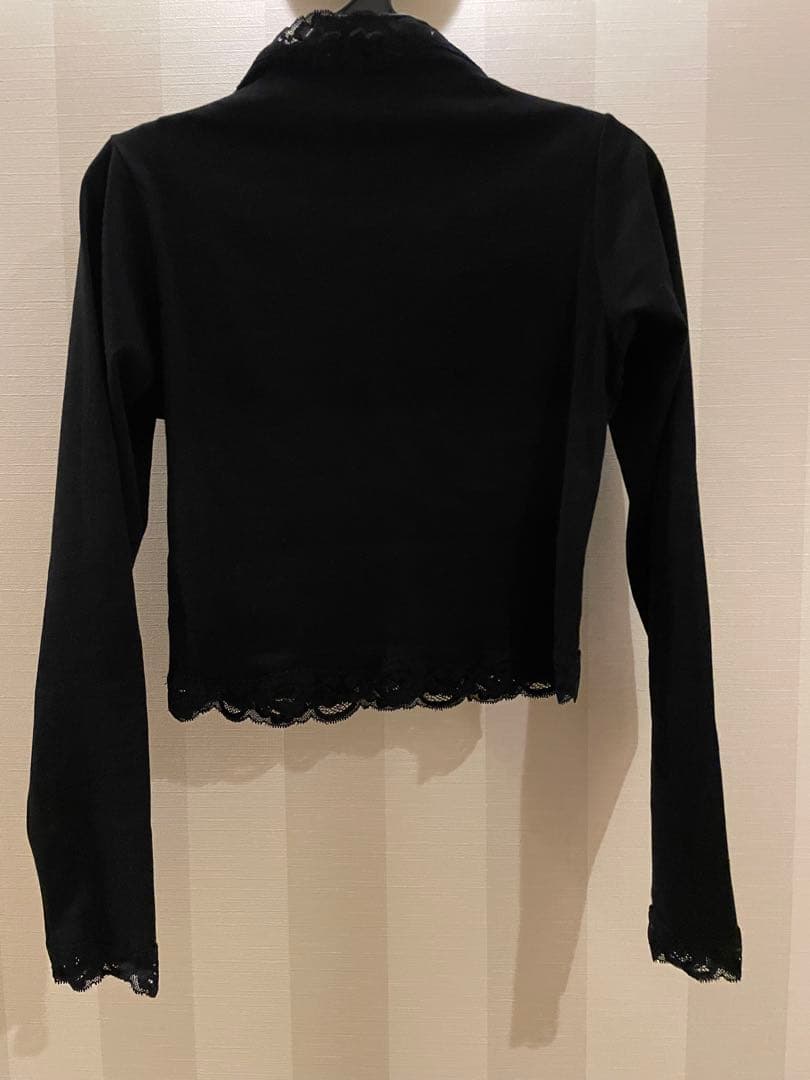 EDIT.FOR LULU 《追加》レーストリムハイネックトップ