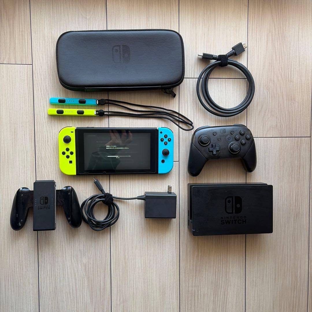 Nintendo Switch ネオンイエロー/ブルー 本体