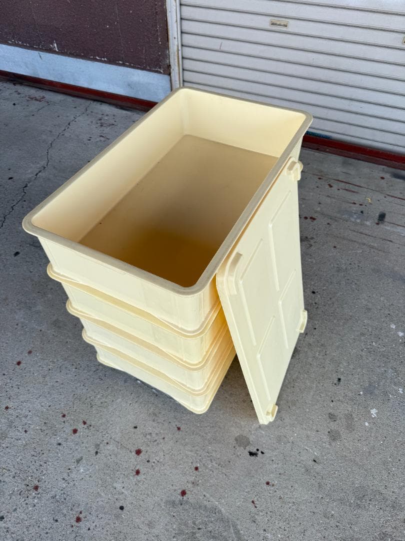 4個　リス　パンコンテナー　特大型　深　蓋1個付き　コンテナー　番重　㉑