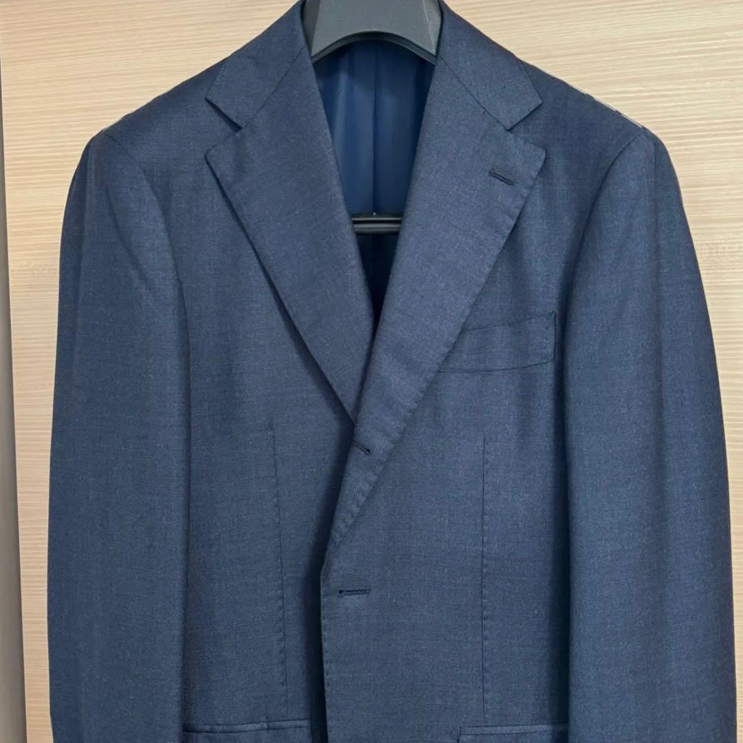 【極美品未使用】ブリッラペルイルグストスーツ インディゴ ゼニア トロフェオ46