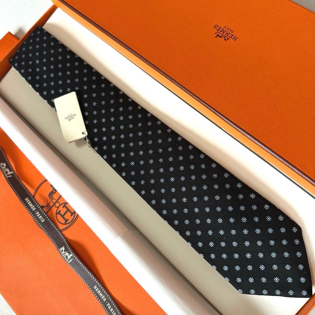 エルメス ネクタイ 《Hフラワー》新品 未使用