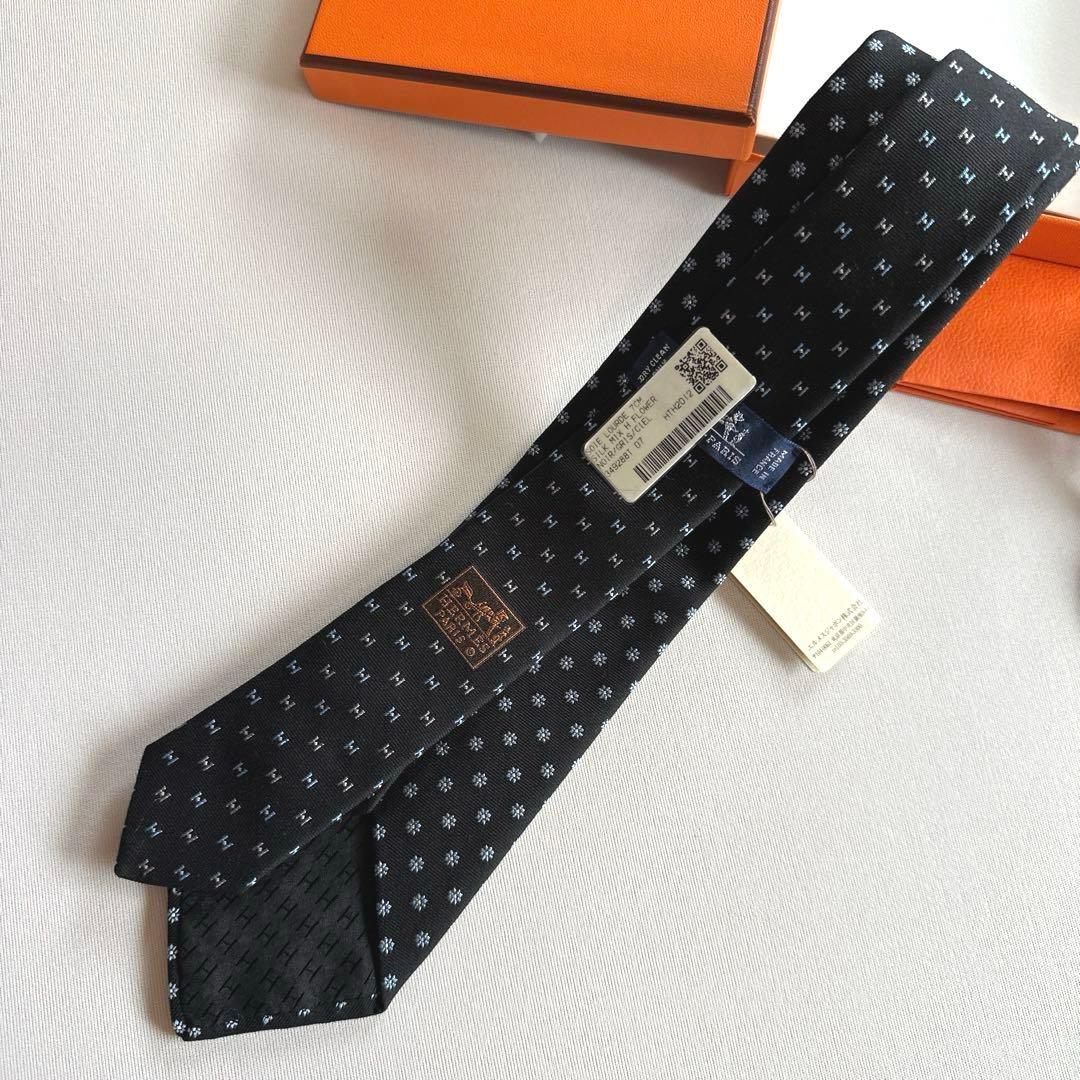 エルメス ネクタイ 《Hフラワー》新品 未使用