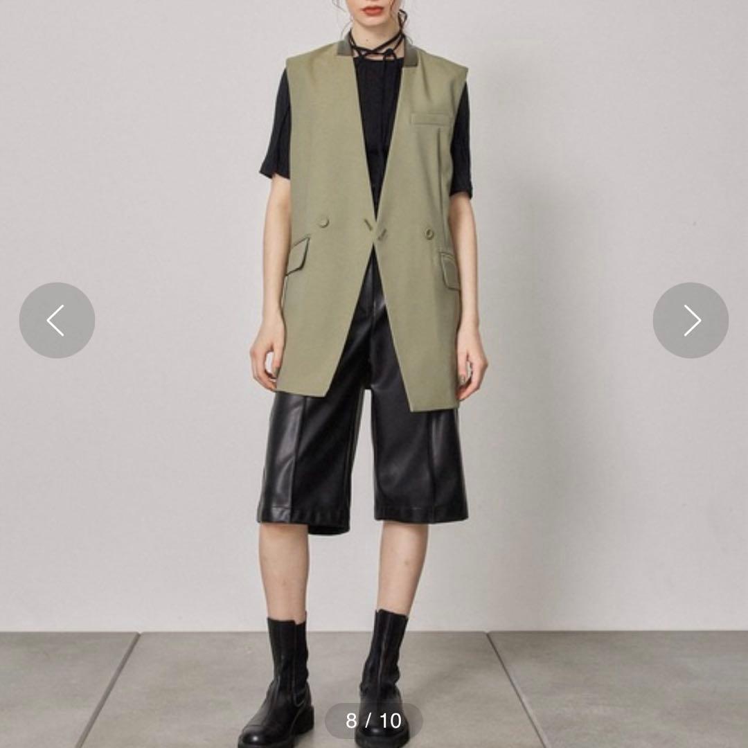 リーズン⭐︎PUBLIC TOKYO エコレザーハーフパンツ/ウォッシャブル