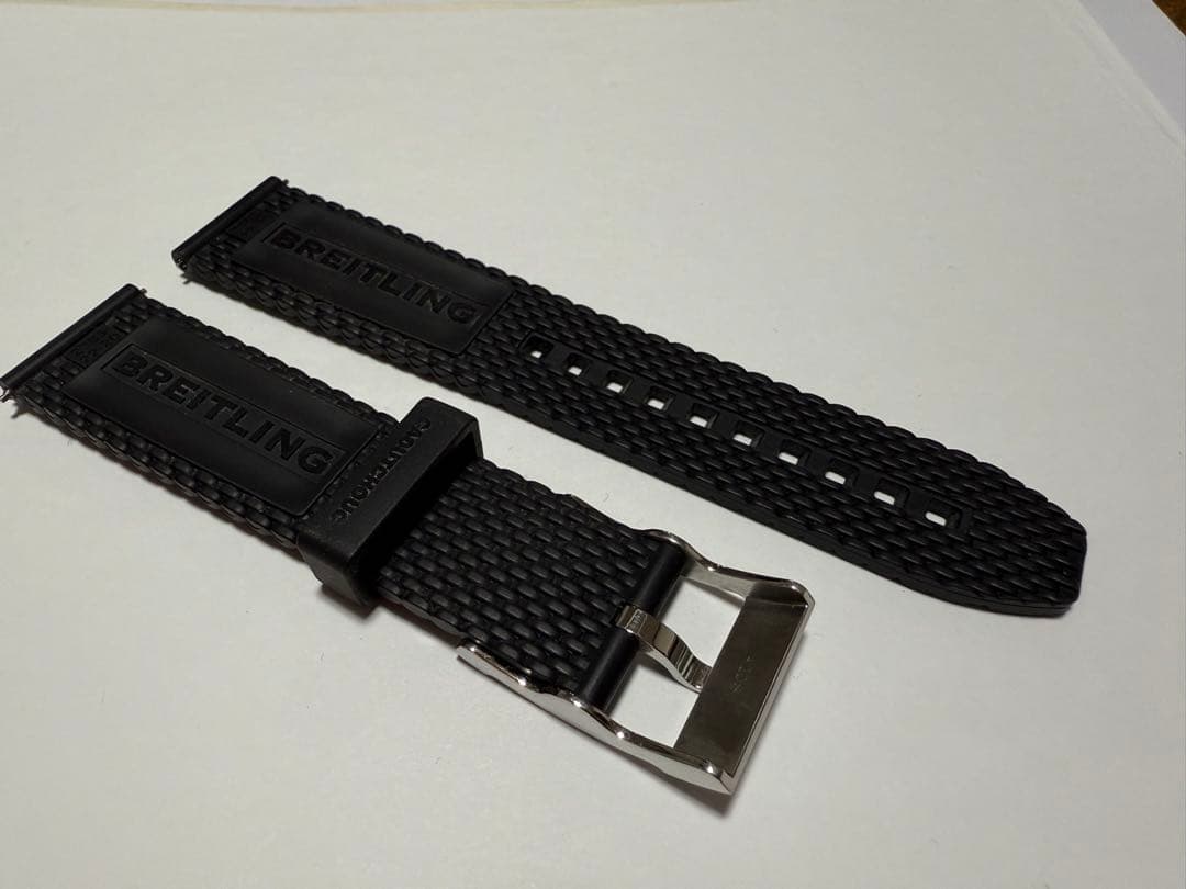 美品　純正ブライトリング　スーパーオーシャンヘリテージ　ラバーベルト