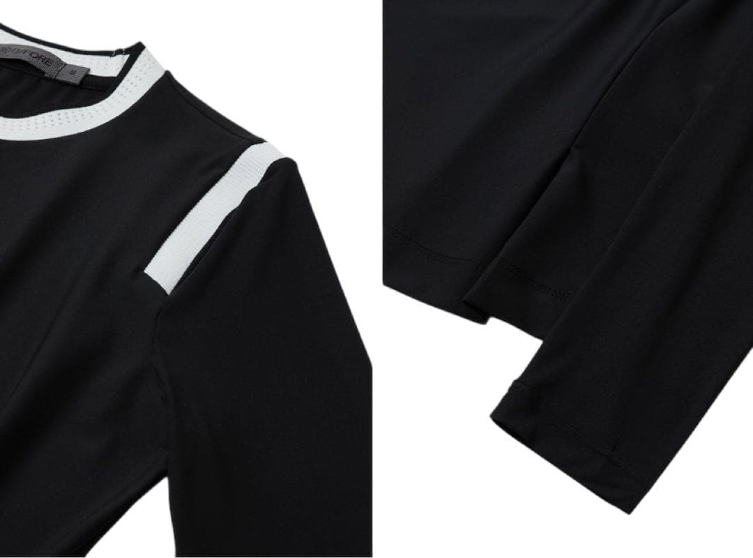 新品未使用☆新作☆G/FOREジーフォアレディース長袖シャツsizeSブラック