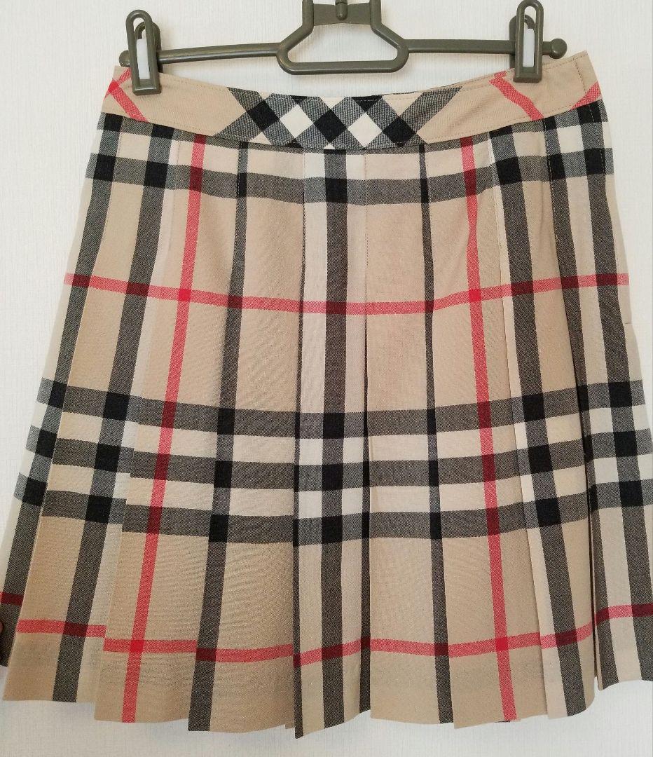 バーバリージャケットスカートセット2点 ベージュスカート ブレザー美品150