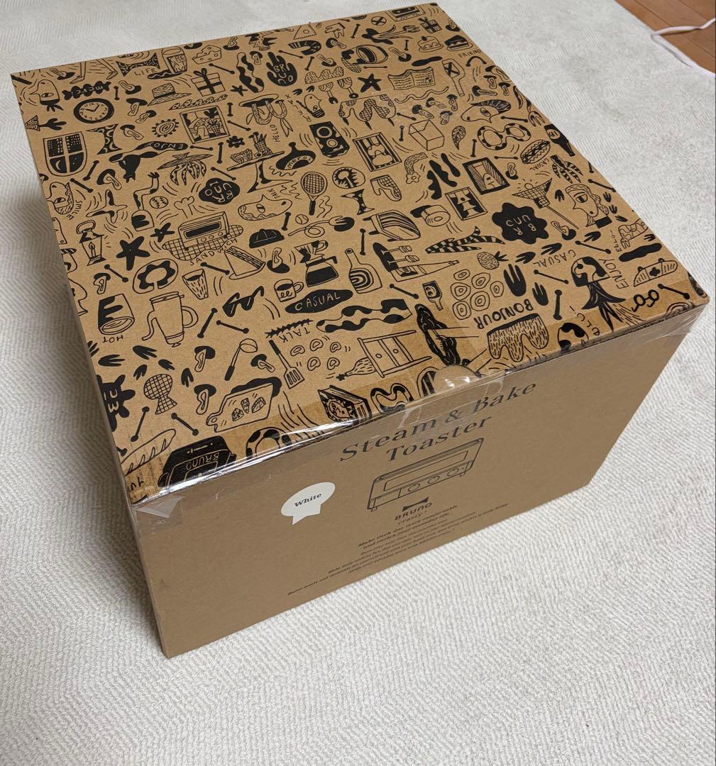 【新品未開封】BRUNO crassy+ スチーム＆ベイク トースター ホワイト