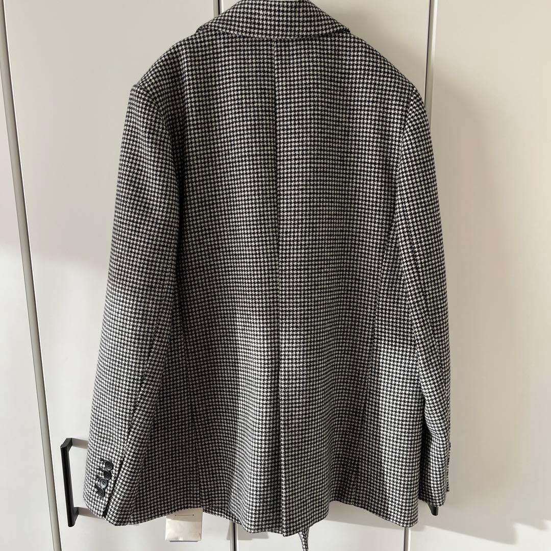 IENA チドリ　チェック柄 ダブルブレストジャケット