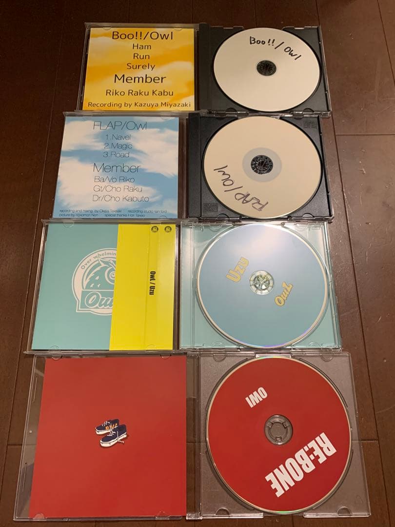 Owl CDセット（RE:BONE, Uzu, FLAP, Boo!!）