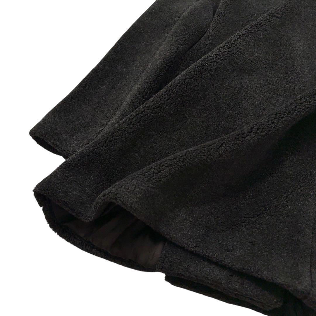 【極美品】FENDI フェンディ　ボアコート トレンチ　ダブル　ロゴボタン