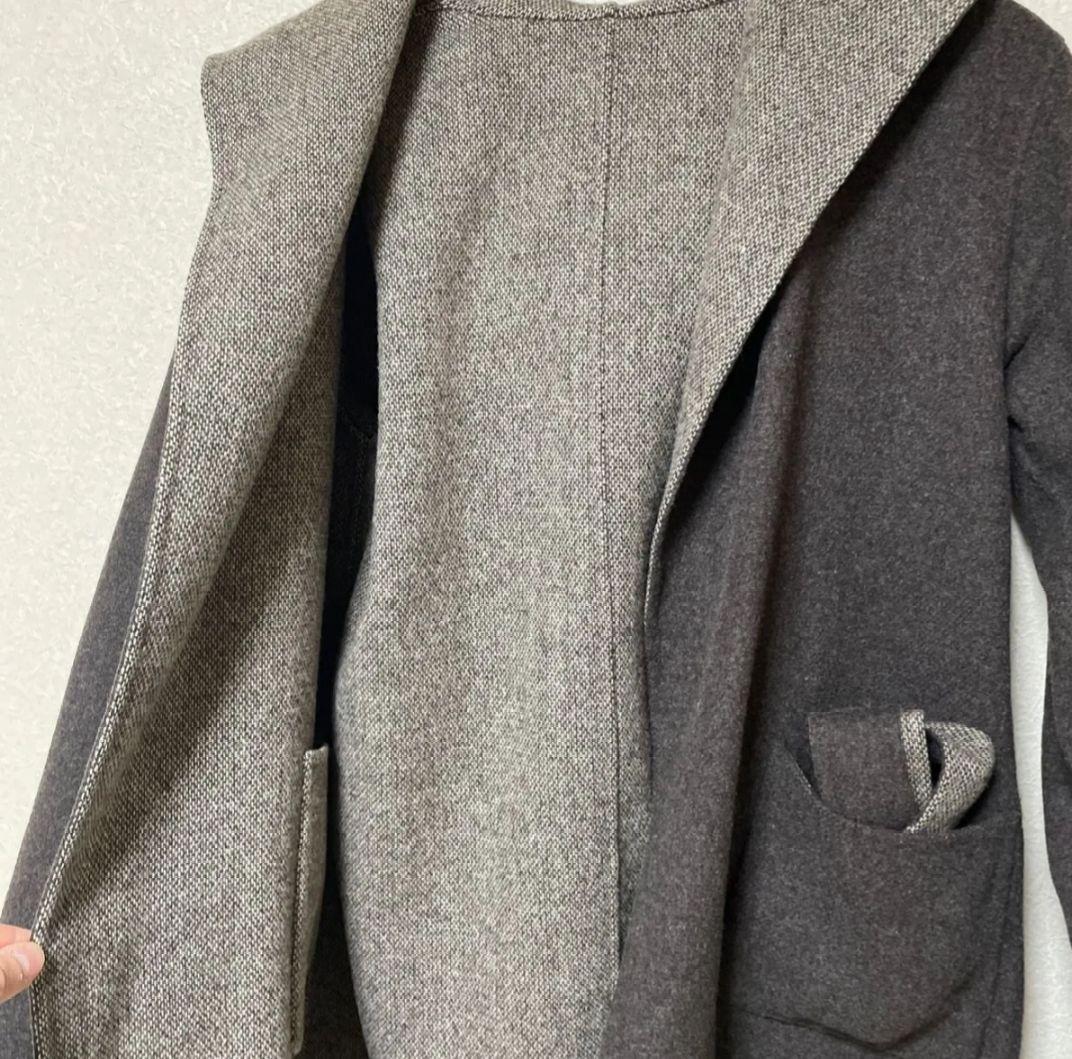 ブラックフライデー　ラルフローレン リバーシブル　ウール　フーデッドコート　L