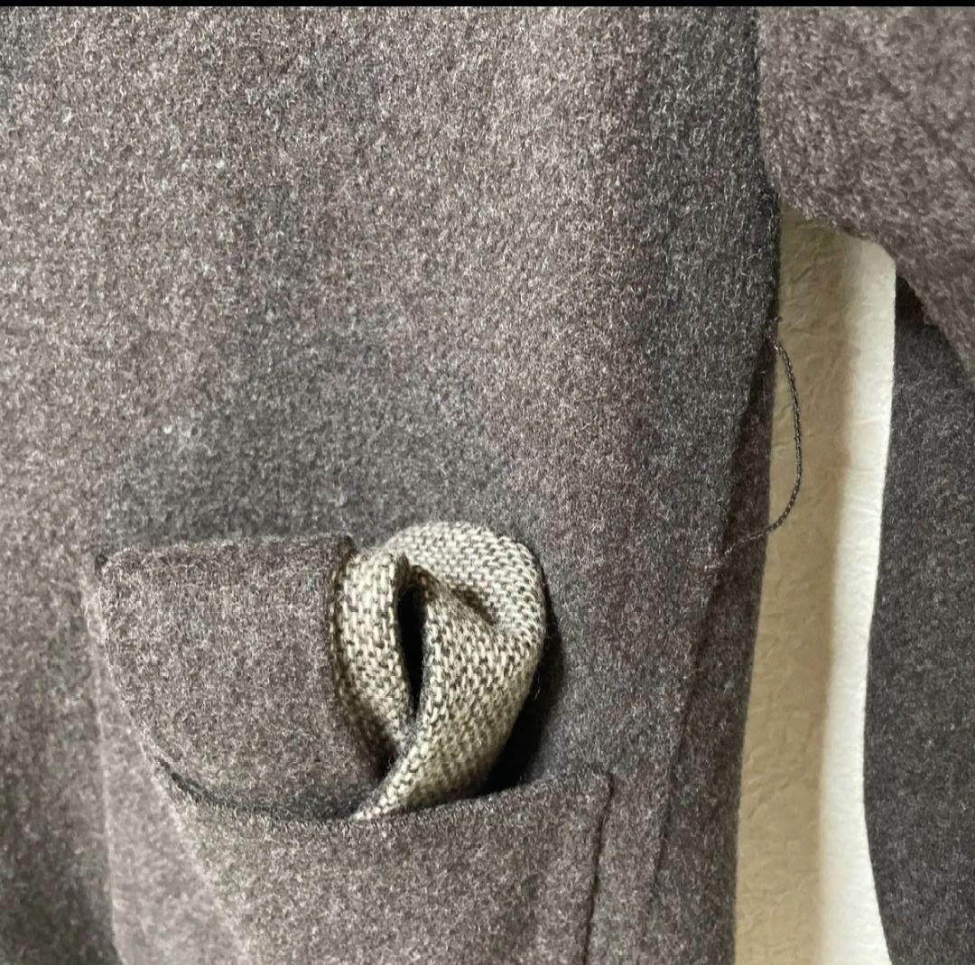 ブラックフライデー　ラルフローレン リバーシブル　ウール　フーデッドコート　L