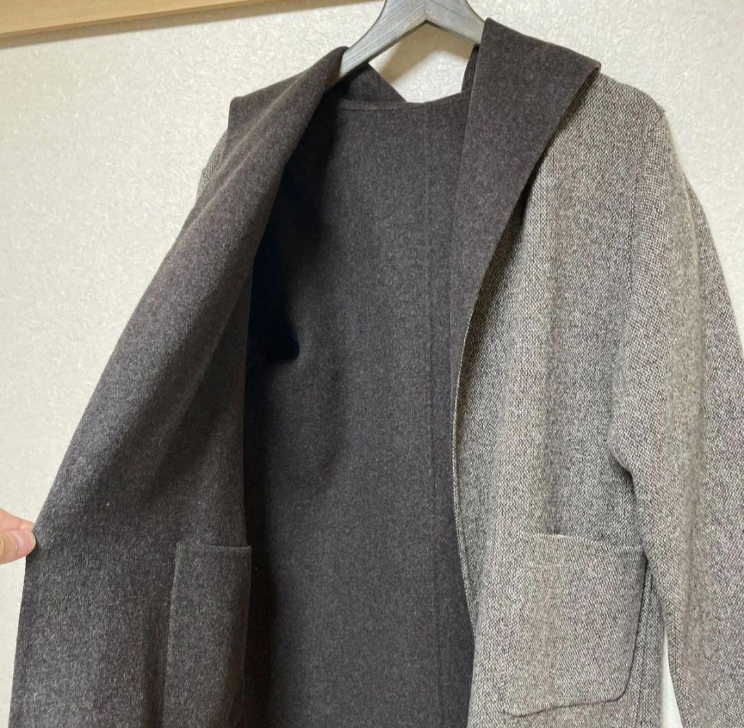 ブラックフライデー　ラルフローレン リバーシブル　ウール　フーデッドコート　L