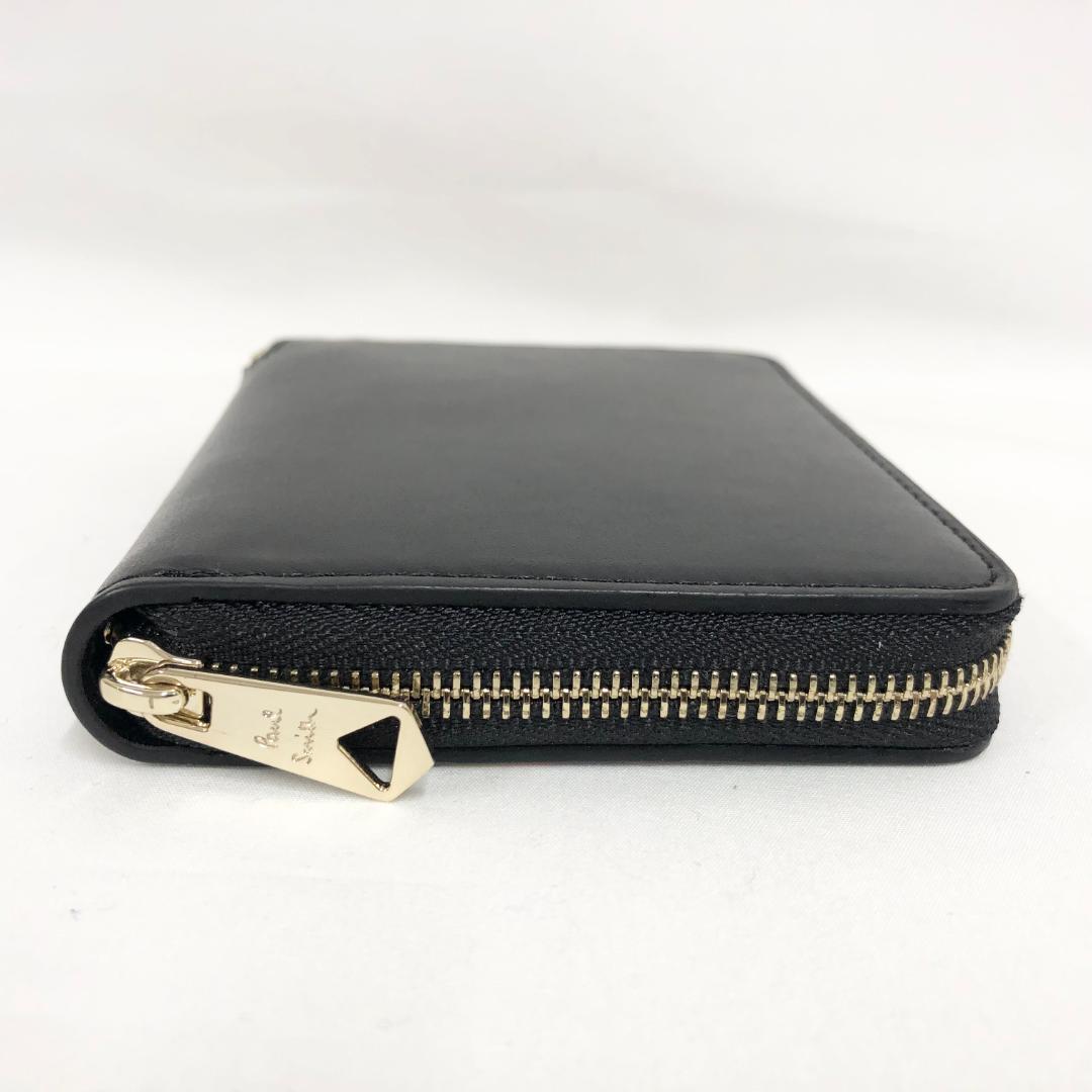 ○★新品未使用 Paul Smith ペイントストライプ ラウンドジップ折財布