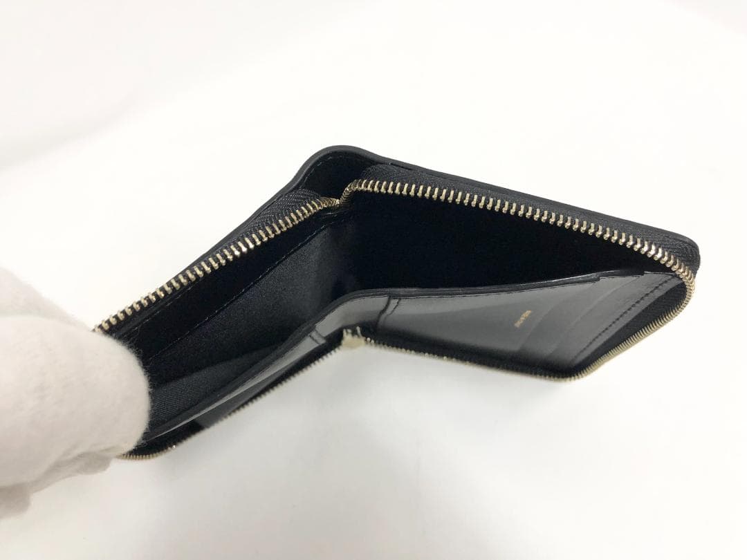 ○★新品未使用 Paul Smith ペイントストライプ ラウンドジップ折財布