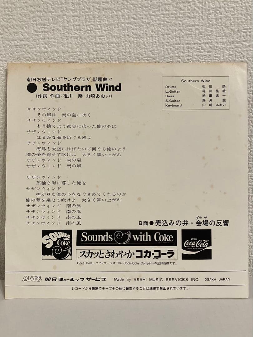 Southern Wind - 南の風 和モノ citypop aor 自主盤