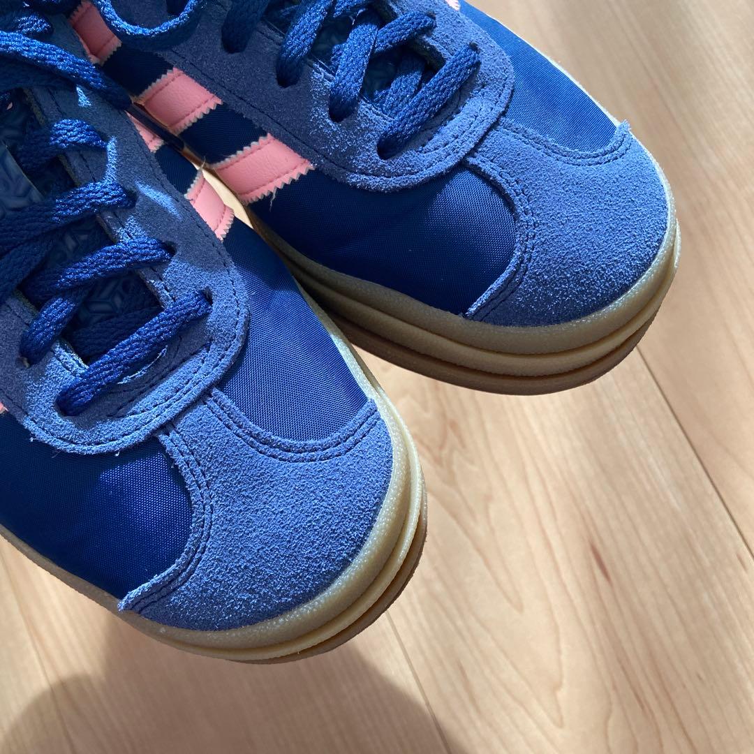 adidas Gazelle ネイビー/ピンク スニーカー　サイズ23