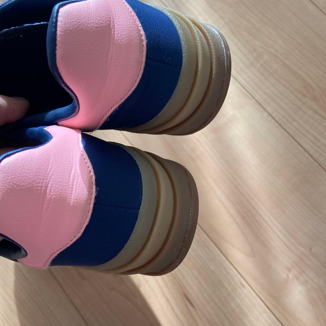 adidas Gazelle ネイビー/ピンク スニーカー　サイズ23