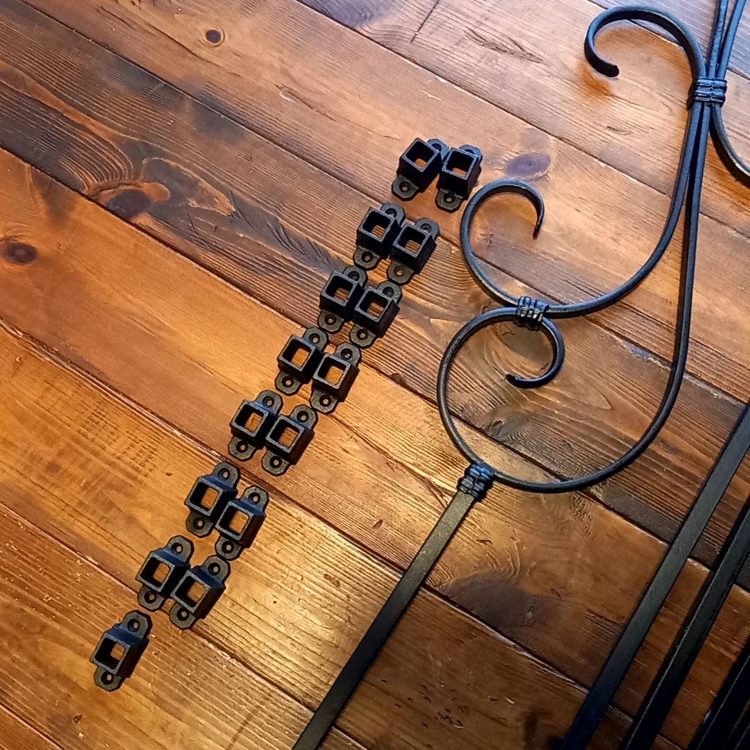 専用‼️アイアン手すり　格子　デザイン　セット　ブラック　黒