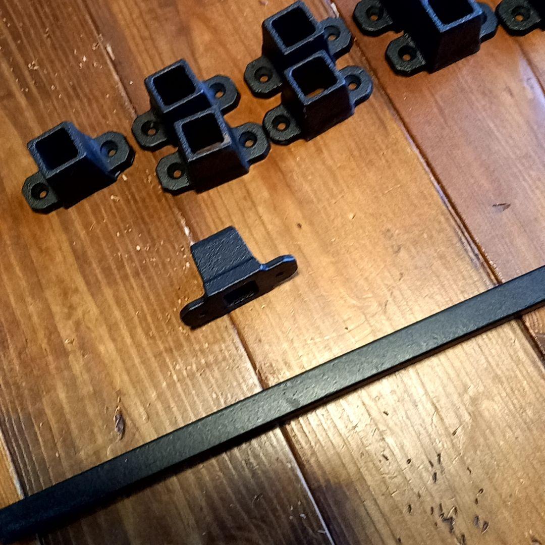 専用‼️アイアン手すり　格子　デザイン　セット　ブラック　黒