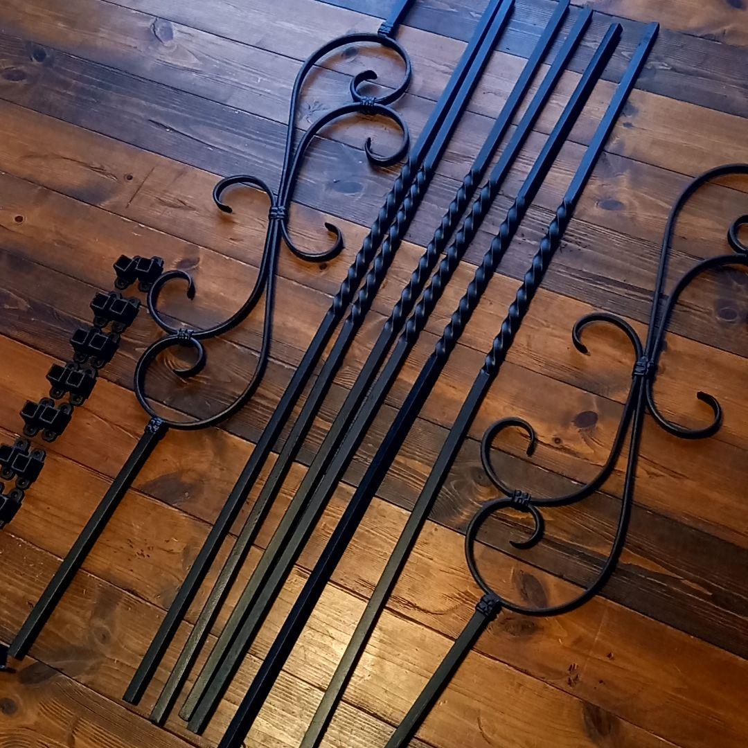 専用‼️アイアン手すり　格子　デザイン　セット　ブラック　黒